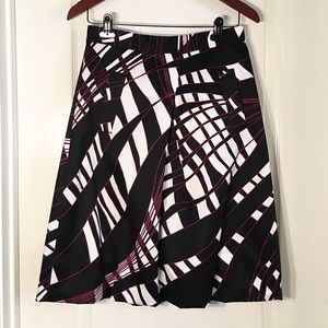 Ellen Tracy Geo Print Skirt